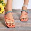 Fashion Women Sandals 2024 Summer Pumps Sexy Slippers Sandals Shoes Women High Heels Lady Mules Indoor Wedges Sandals Zapatos De Mujer