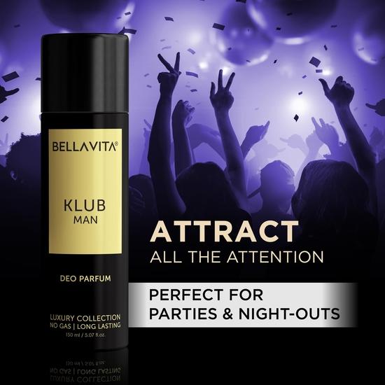 Bella Vita Luxus-Kombi „Hit the KLUB Tonight“ für Herren, 2er-Pack, Moschus, hochwertiger, langanhaltender Duft, flüssig – KLUB EDP 100 ml