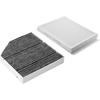 2 Stück Aktivkohle Innenraumfilter-Kits 2058350147 + 1668300218 Kompatibel mit Mercedes-Benz C300 C400 E300 E400 GLC300