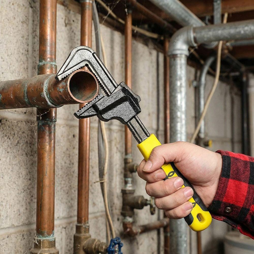 Multi-functional Multi-function Spanner Large Opening Plumbing Wrench F Type Wrench  Plumbing Work