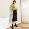 Stunning and Chic High-Waisted Velvet Skirt for Women, Autumn and Winter Straight-Style Skirt