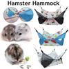 Hamster Beds Warm Soft Nest Hanging Rodent Cage House Printed Hammock for Rats Guinea Pig Small Animal Sleeping Bag Accessories