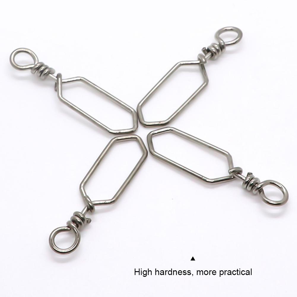 10 buc conector cu pini pătrați din oțel inoxidabil rezistent la coroziune, cârlig de conversie rapidă, accesorii de pescuit maritim