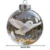 Nature's Birds Clear Christmas Ornament, Hummingbird Christmas Tree Ornaments, Xmas Decor, Clear Balls Home Decor