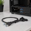 50cm USB Extension Cable 2 Ports Dual USB Front Panel Header USB 3.0 Cable  Computer Accessory