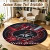 Round Rug Custom NameSwansea City FC Pattern Non Slip Carpet Home Floor Decor