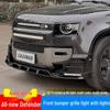 Front Spoiler Body Kit with OCTA Grille Lights for Land Rover Defender 90/110