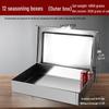 Sa Jiao 304 Stainless Steel 12-Compartment Seasoning Box