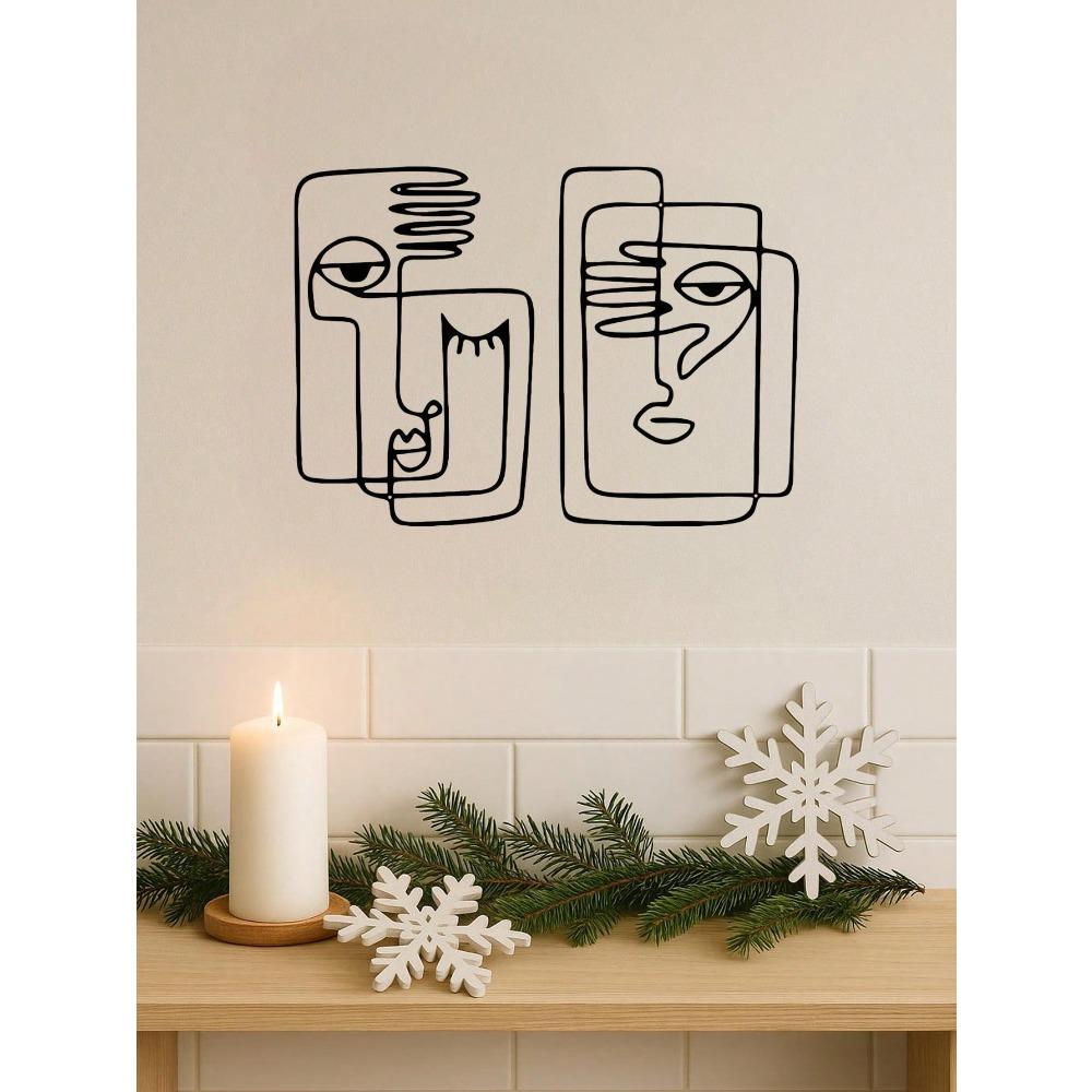 Metal Wall Art Wrought Iron Decor for Home Garden Holiday Gift