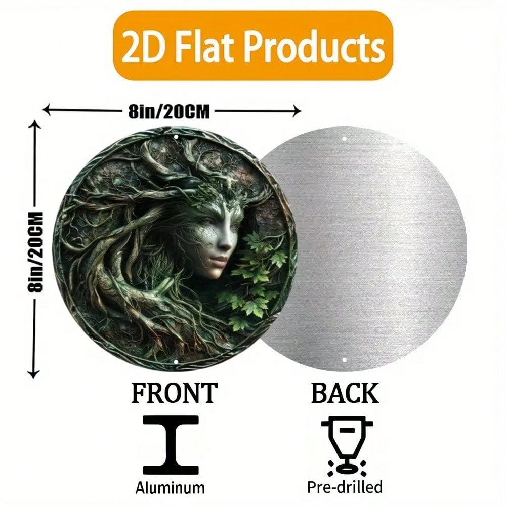 Forest Guardian Metal Wall Art Aluminum Sign Home Decor Halloween Gift разноцветный