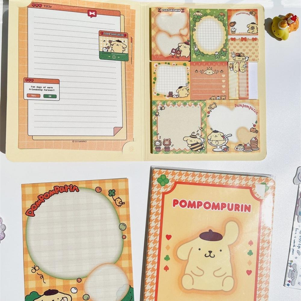 Hot Cute Sanrio & For Kuromi Cinnamoroll Sticky Notepad, Adorable Oblong Paper Notepad For Office Stationery