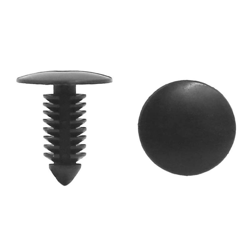 50/100/200 buc. Elemente de fixare universale din plastic. Clemă pentru nituri cu împingere, 8 mm, pentru automobile, din nailon, ghimpată, pentru panou de fixare.