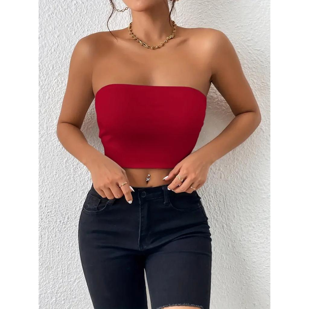Damen Einfarbiger Alltäglicher Casual BH, Stoßfester und Anti-Hänge-BH, Ohne Stahlbügel, Damen Brustwickel, Geeignet zum Tragen zu jeder Jahreszeit