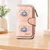 Colorful Butterfly Elf Long Zipper Wallet, Large Capacity Card Holder, Unisex Clutch Bag, Fashionable Zipper Coin Purse, Suitable for Daily Use, A