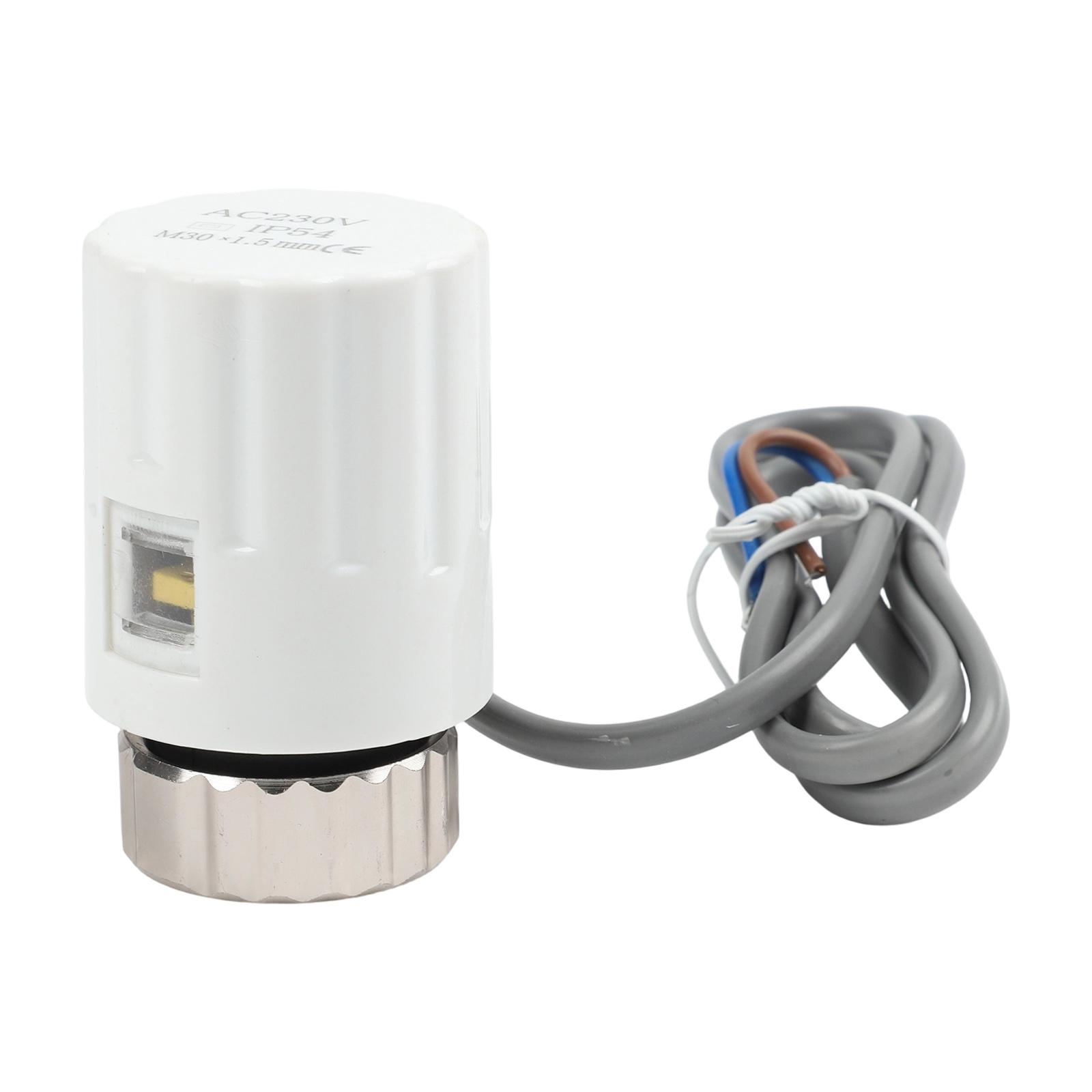 

Electric Thermal Actuator with M30x1 5mm Thread for Precise Temperature Control in Radiator Applications IP44 Protection