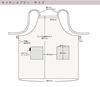 Fabrizm Apron Made in Japan Kitchen Apron Knee Length Back Cross Afra Green 1591zgr Width/68cm Length/82cm