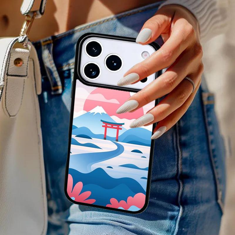 Mount Fuji Phone Case For iPhone 17 Air 14 15 13 12 Max Cover For Apple 16e 11 Pro Max Plus Coque