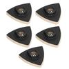 5PCS Triangular Wool Polishing Pad 3.1 Inch Felt Polishing Pads with Alloy Steel Base for Oscillating Tools Metal Stone Surface Detailing Work