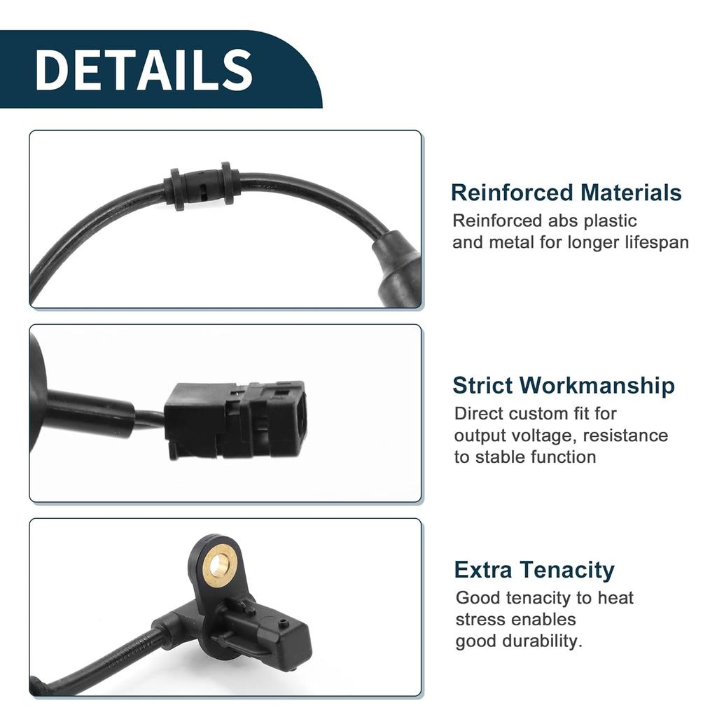 ABS Wheel Speed Sensor Rear Right ABS Sensor Anti-Lock Braking System Sensor No.1705401317 for Mercedes-Benz SLK230 1998-2004