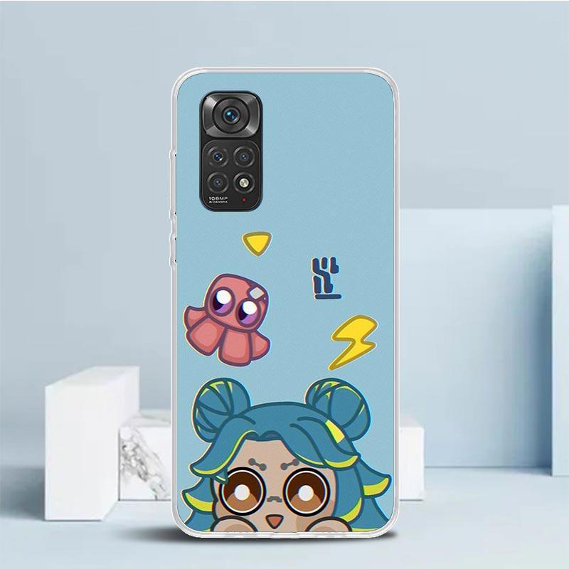 Game Valorant Cute Phone Case For Xiaomi Redmi Note 15 14 14S 13 12S 12 Pro Plus 11S 11 11T 11E 10S 10 + Soft TPU Back Cover Red