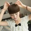 Pretty Women Girl Clip pe partea din față cu breton drept extensie de păr