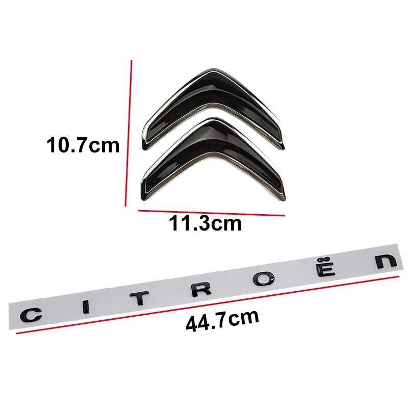 Achterklep Logo Letter Auto Sticker voor Citroen Xsara C3 Picasso Elysee Berlingo XR C4 Sega Aircross C5 Logo Embleem Accessoires