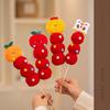 Creative Tanghulu Stuffed Toy Funny Cartoon Plush Toys Ice Candy Gourd Bouquets  Spring Festival