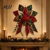 Handgefertigte Feiertagsdekorationen Festlicher gesteppter Weihnachtstürbehang DIY Nähset, Immergrüner Baum, 3D gepolsterter Patchwork Kreative Wochenendprojekte