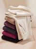 White Corduroy Velvet Wide-Leg Pants for Women - 2025 Autumn/Winter Trend: Thick, Loose, Slimming Straight-Leg Style
