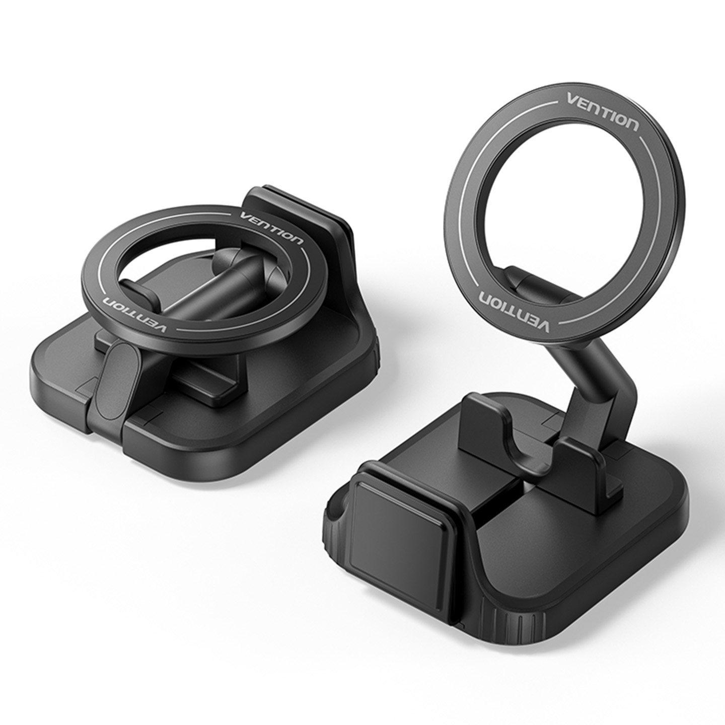 Weixun Foldable Magnetic Phone Holder: Rotating Multifunctional Stand for Travel, Rail, Airplane, and Desktop Use.