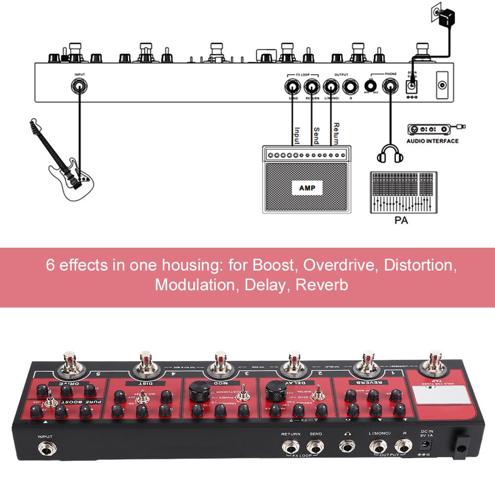 Mini Analog Compressor Electric Guitar Effect Pedal True Bypass Metal Shell