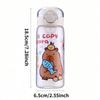 Süße Hamster Kinder Plastik-Wasserbecher, Cartoon-Studentenflasche mit Strohhalm, Tragbare Auslaufsichere Sport-Outdoor-Trinkflasche