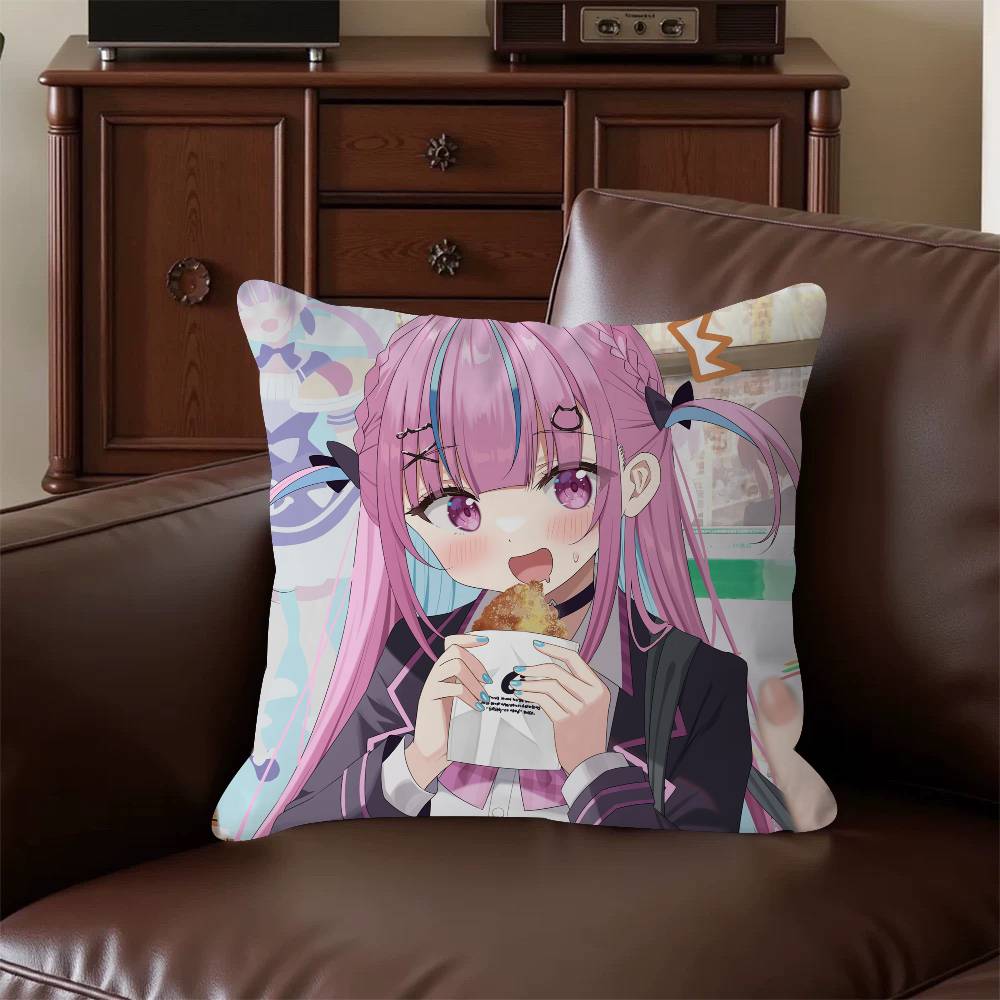 

M-Minato Aqua Cartoon Animation Pillowcase Toon Gift Cushion Cover Bedroom Home Sofa Chair Seat Decor Pillow Case 16x16Inch