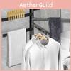 Plastic Wall Mount Hook With Rotatable Towel Rod For Bathroom Balcony And Living Space