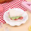 Kawaii Simulation Food Plush Keychain Creative Sandwich Hamburger Cake Keyring Bag Pendant Key Accessories Couple Gifts