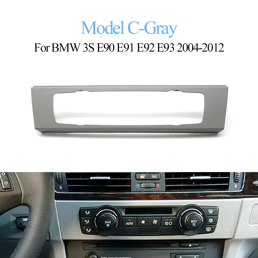 Car Center CD Console HVAC Trim Panel Air Conditioning Switch Decorative Cover Frame For BMW 3 Series E90 E91 E92 E93 2004-2012