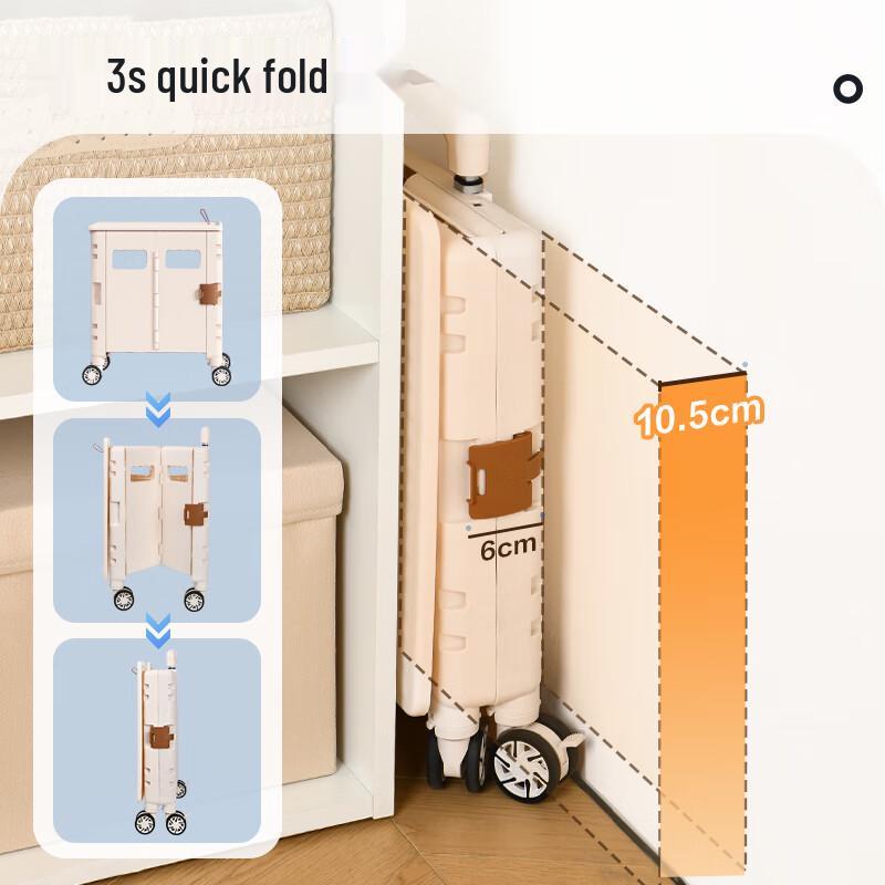 Deli Foldable Plastic Shopping & Utility Cart
