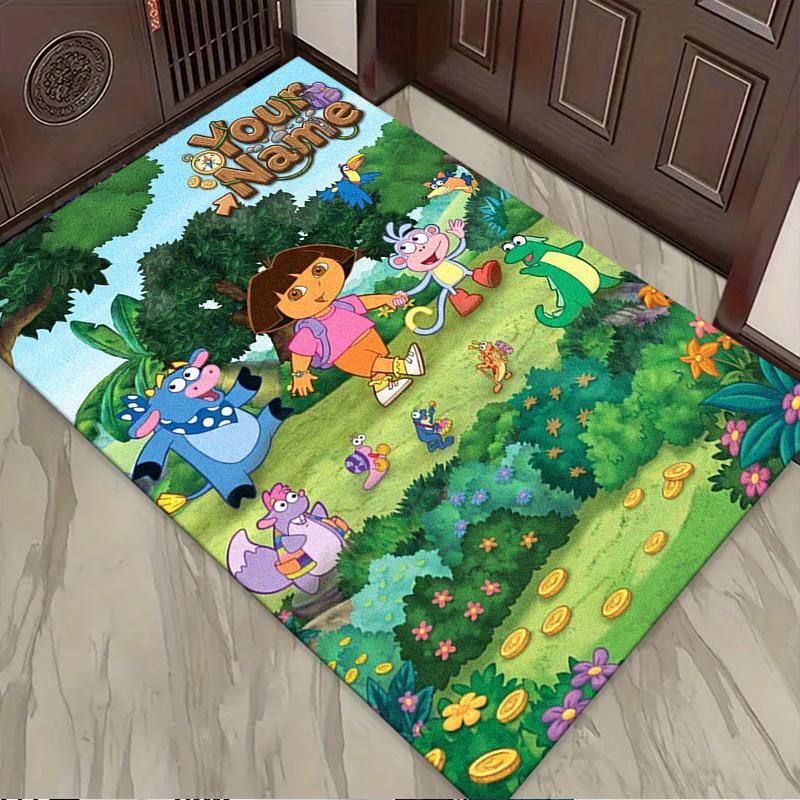 Name Custom Explorer Dora Carpet Rug for Living Room Bedroom Home Sofa Decoration,Kids play Non-slip Floor Mat