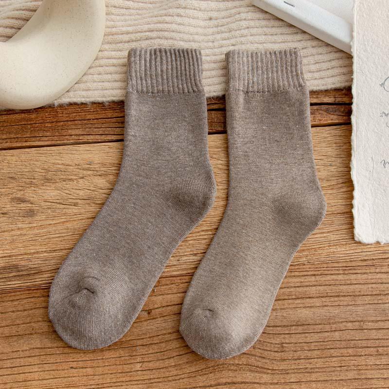 Unisex Mid-Tube Plüsch dicke Socken für Herbst/Winter - warme Frottee lange Socken