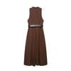 2025 Summer V-Neck Sleeveless Dress with Slimming Waist Belt