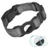 Reflective Nylon Pet Dog Collar for AirTag Bluetooth-compatible Tracker Silicone Case,Size: M