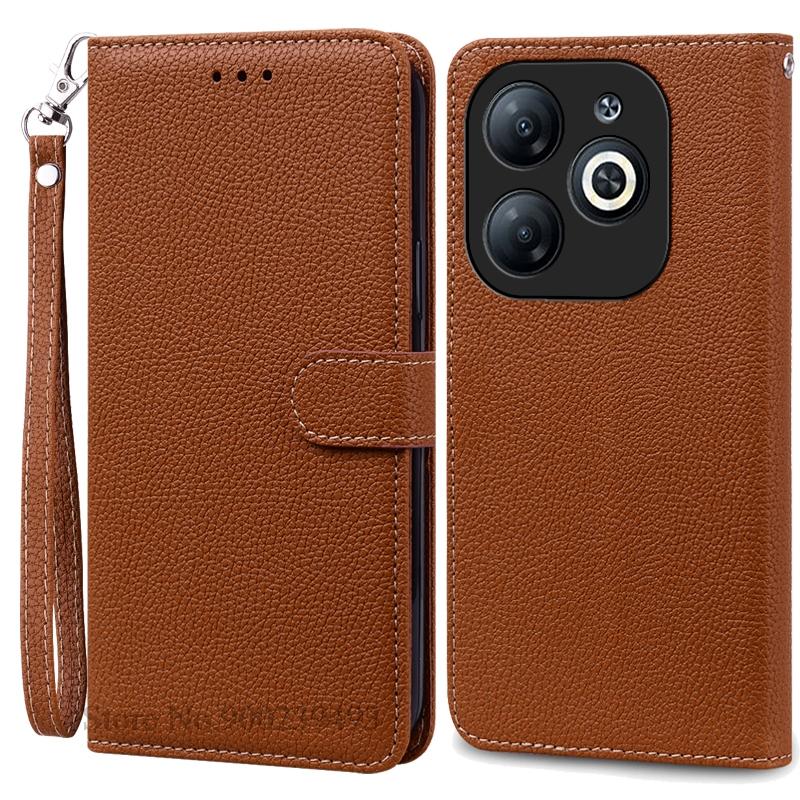 For Infinix Smart 8 / Smart 8 Pro Case Wallet Leather Flip Cover For Infinix Smart 8 Case 8 Plus X6525 X6525D X6525B Phone Cover