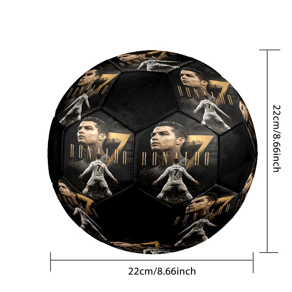 1pc Cristiano Ronaldo Soccer Ball Size 5 Indoor Soccer Ball Fashion Colorful Backyard Game - Great For Sports Fans Gift HE20