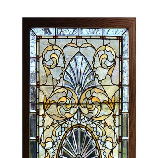 1 Set Door Stickers Waterproof Vintage Style Self-adhesive PVC 3D Retro Floral Pattern Door Sticker Home Decor for Dormitory