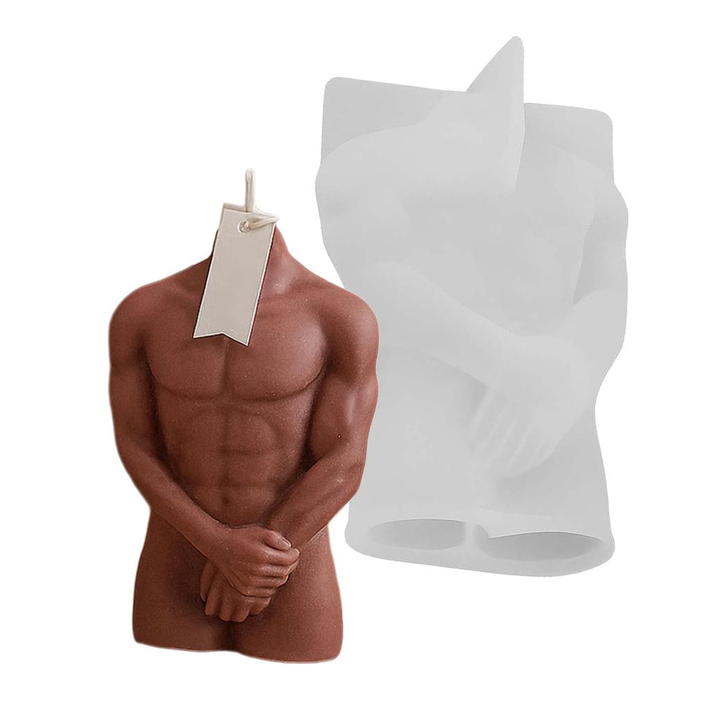 Food Safe Muscle Body Figurine Mold Crafting Moulds Silicone Texture Suitable for Party Decorating Projects and Home