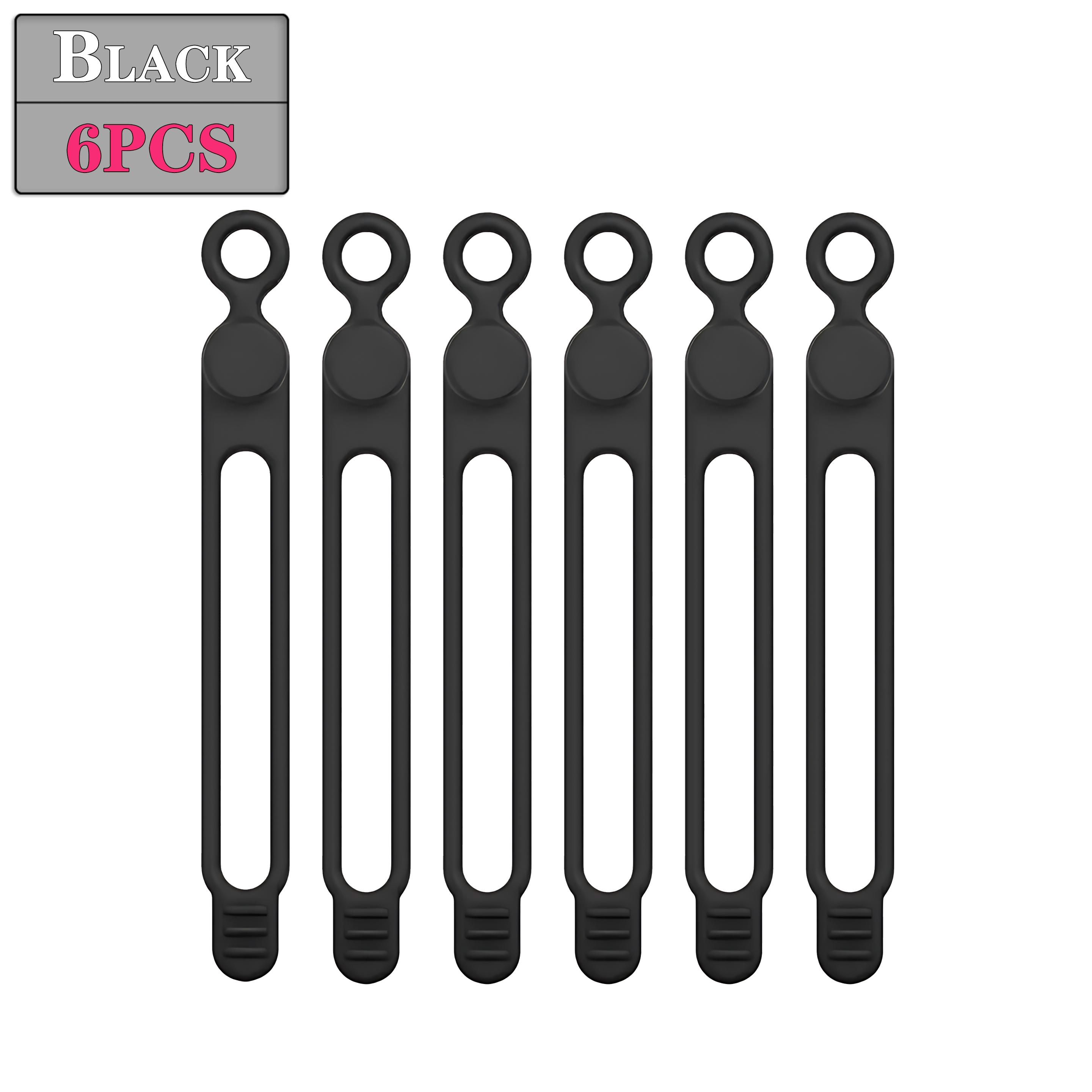 

6-120PCS Reusable Cable Ties Flexible Cord Organizer Straps for Home Office Travel and Electronic Device Wire Management 1 Bag