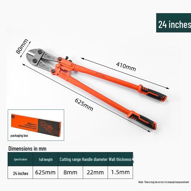 SMVP Industrial Grade High Hardness Bolt Cutter CN plug (adapter included)