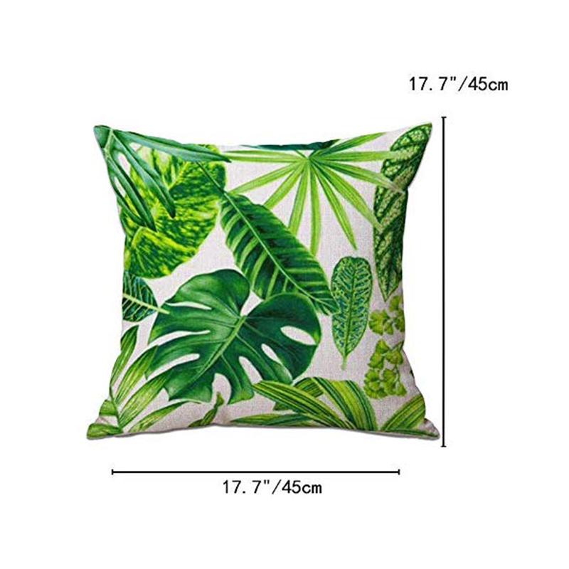 tropical leaf cushion
