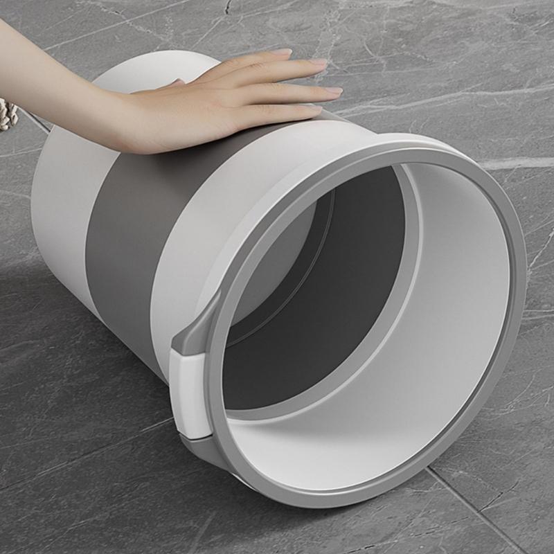 Bathroom Trash Can,Bathroom Garbage Can,Plastic Trash Bin Round Waste Basket for Bathroom,Bedroom,Office,Kitchen,Room
