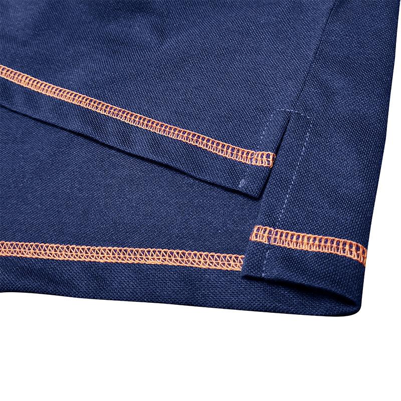 New Summer Men's Short-sleeved Polo Shirt Men's Colour Blocking Lapel Polo Shirt Men's Body Shirt